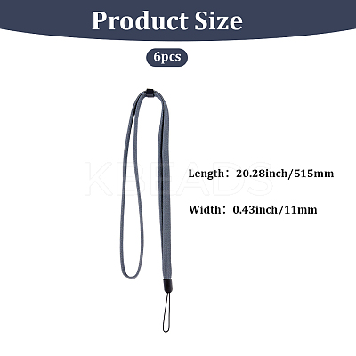 6Pcs Polyester Neck Straps AJEW-GF0012-17-1