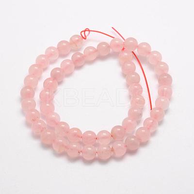Natural Rose Quartz Beads Strands G-E380-06-8mm-1