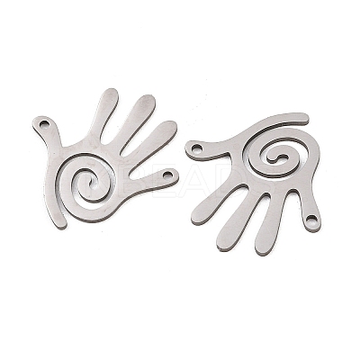 201 Stainless Steel Connector Charms STAS-I364-08P-1
