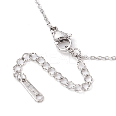 Alloy Rhinestone Letter Pendant Necklaces NJEW-JN04886-1