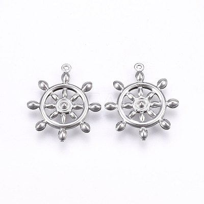 Tarnish Resistant 304 Stainless Steel Pendants X-STAS-E438-23P-1