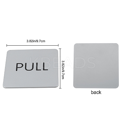 ABS Public Sign Stickers DIY-GF0002-49-1