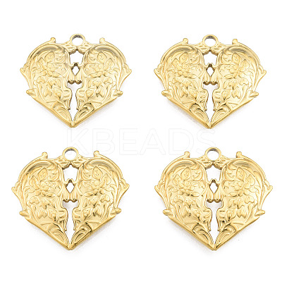 Ion Plating(IP) 201 Stainless Steel Pendants STAS-N098-257LG-1