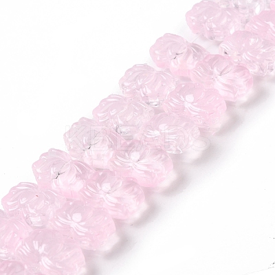 Transparent Glass Beads Strands GLAA-F114-01C-1