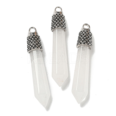 Natural Quartz Crystal Pointed Big Pendants G-F766-02AS-08-1