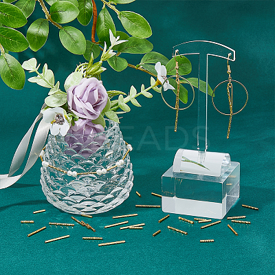 120Pcs 3 Style Brass Tube Beads KK-HY0001-91-1