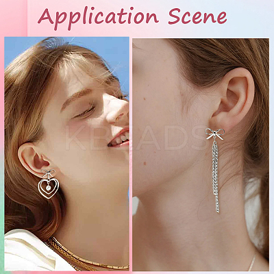20Pcs Brass Stud Earring Findings KK-SC0008-01P-1