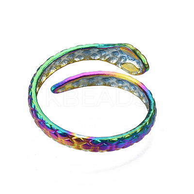 Snake Wrap Cuff Rings RJEW-N038-006-1