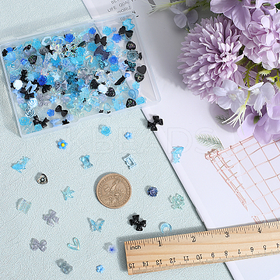 4 Bags 2 Style Resin Cabochons MRMJ-SC0001-21-1
