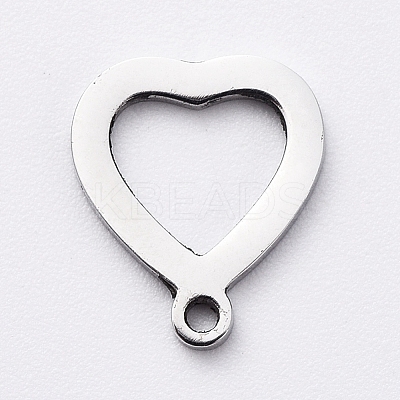 Non-Tarnish 304 Stainless Steel Open Heart Charms LS-STAS-G215-14P-1