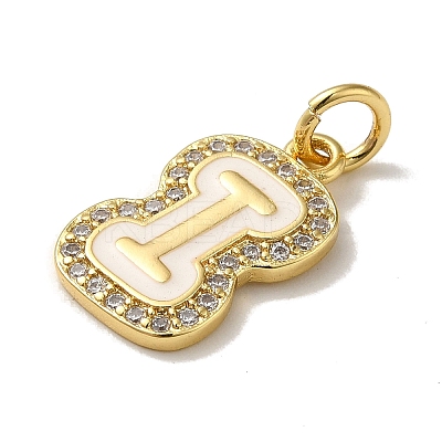 Brass Micro Pave Cubic Zirconia Pendants KK-K354-02G-I-1