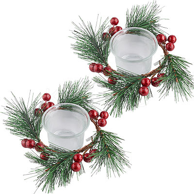 2Pcs Glass Candle Cups AJEW-GF0007-25-1