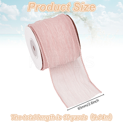Organza Wrinkle Wired Ribbon OCOR-WH0078-278B-1