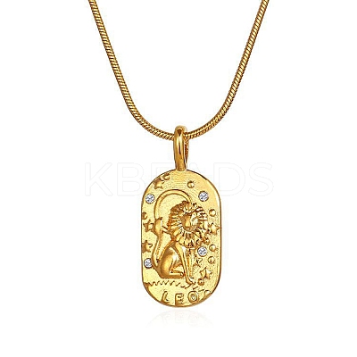 Constellations Cubic Zirconia Pendant Necklace PW-WG56929-12-1