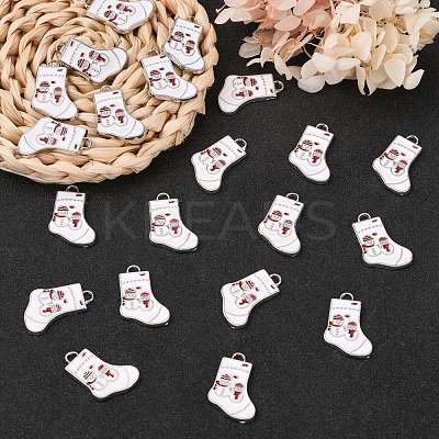 Alloy Enamel Pendants ENAM-P030-2-1