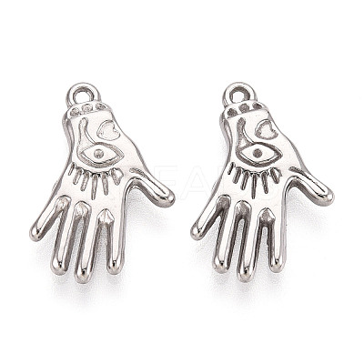 304 Stainless Steel Pendants STAS-N114-49P-1