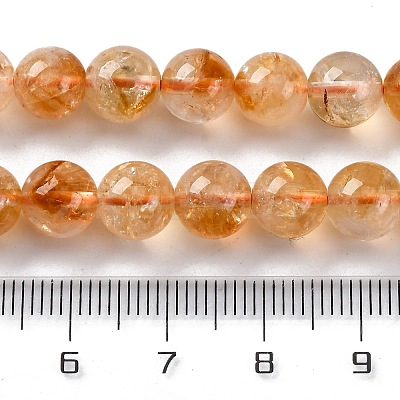 Heated Natural Citrine Bead Strands LS-G-P466-01C-01-1