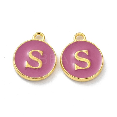 Golden Plated Alloy Enamel Charms ENAM-XCP0001-13S-1