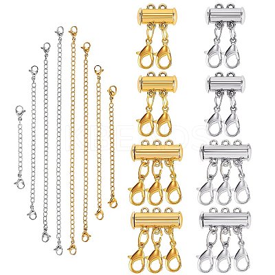 8 Strands 8 Style 304 Stainless Steel Chain Extender DIY-SZ0004-40-1