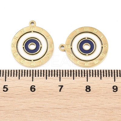 304 Stainless Steel Enamel Pendants STAS-P447-01B-G-1