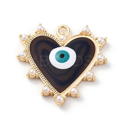 Brass Enamel Pendants KK-D360-02G-1