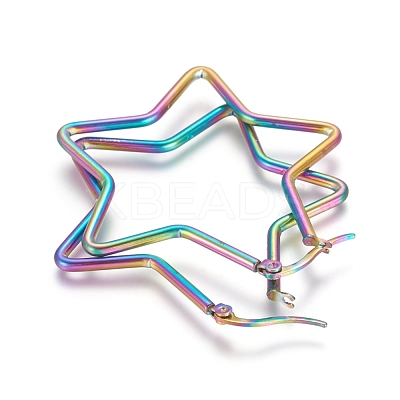 304 Stainless Steel Hoop Earrings STAS-D171-06C-M-1