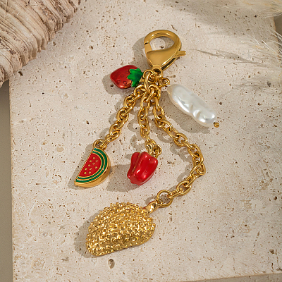 Stainless Steel Enamel Pendant Decorations HK1101-4-1