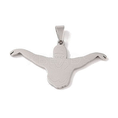 Non-Tarnish 201 Stainless Steel Pendants STAS-A094-05C-P-1