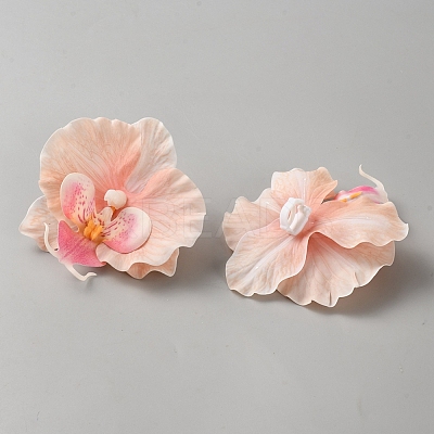 PU Leather Flower Shoe Buckle Clips DIY-WH0816-033F-1