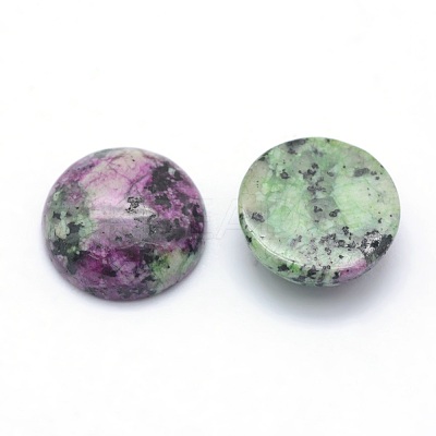 Natural Ruby in Zoisite Cabochons G-P393-R34-8MM-1