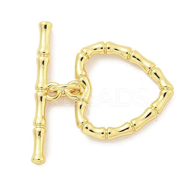 Rack Plating Brass Toggle Clasps KK-Q814-15G-1
