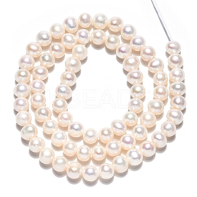 Natural Cultured Freshwater Pearl Beads Strands PEAR-N013-05E-1