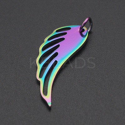 Ion Plating(IP) 201 Stainless Steel Pendants STAS-R111-JA559-1