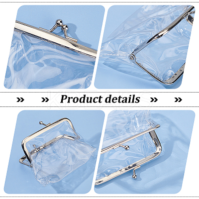 Transparent PVC Wallets AJEW-WH0347-70-1