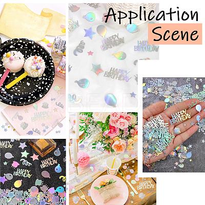 2 Bags Plastic Confetti DIY-SC0031-54A-1