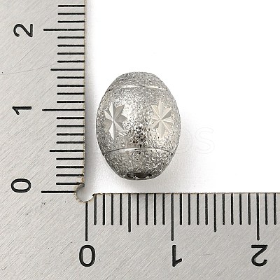 Non-Tarnish 304 Stainless Steel Textured Beads STAS-A091-05B-P-1