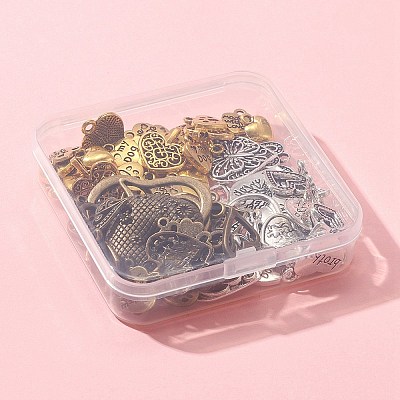 90G 3 Colors Ideas for Valentine Day Gifts Tibetan Style Alloy Pendants TIBEP-FS0001-08-1