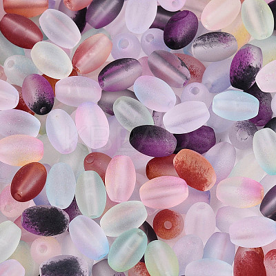 Frosted Glass Seed Beads SEED-N008-05-1