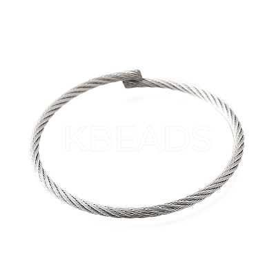 304 Stainless Steel Bangles for Women Men BJEW-Z131-01P-1