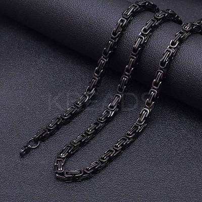 Stainless Steel Byzantine Chains Necklaces for Men FS-WG56795-129-1
