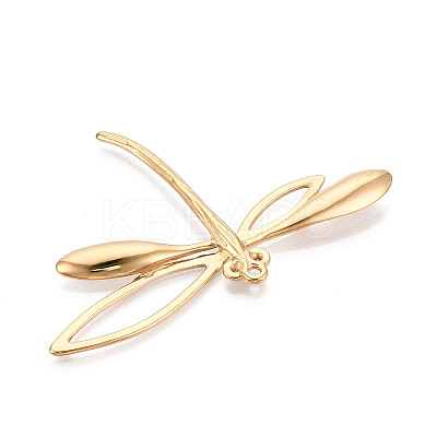 304 Stainless Steel Dragonfly Pendant Cabochon Settings STAS-T069-24G-1