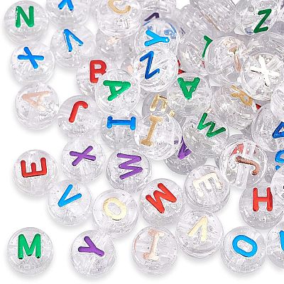 Plating Transparent Acrylic Beads MACR-CA0001-01-1