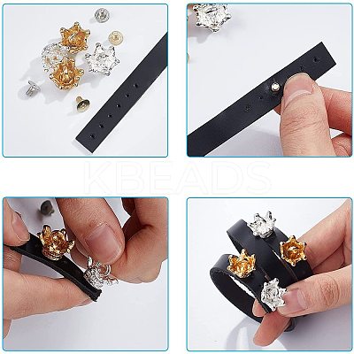 20 Sets 2 Colors Alloy Shoe Buckle Clips FIND-WR0003-04-1