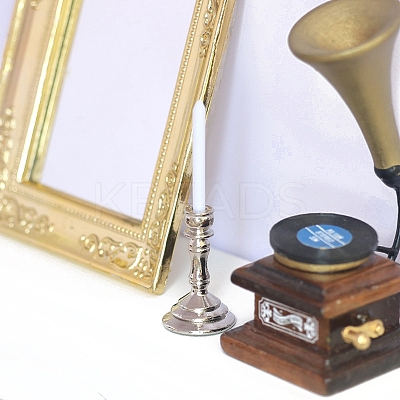 Alloy Candle Holder Miniature Ornaments PW-WG7A026-02-1