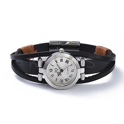 Men's Alloy Watch Head Bracelet Watches BJEW-JB04429-1
