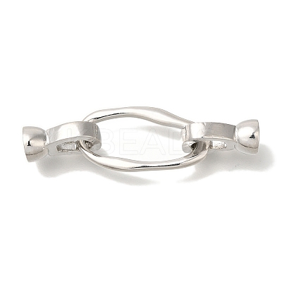 Brass Fold Over Clasps KK-K389-010P-1
