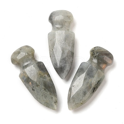 Natural Labradorite Craved Sword Model Ornament DJEW-C019-02K-1