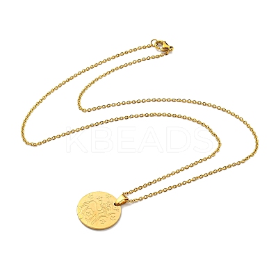 Constellation Pendant Necklaces NJEW-S422-04G-09-1