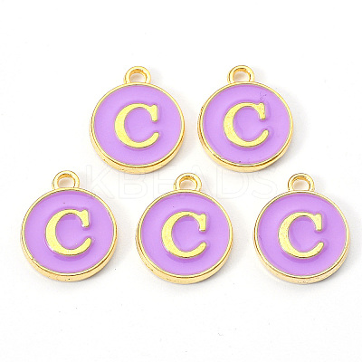 Golden Plated Alloy Enamel Charms LS-ENAM-S118-10C-1