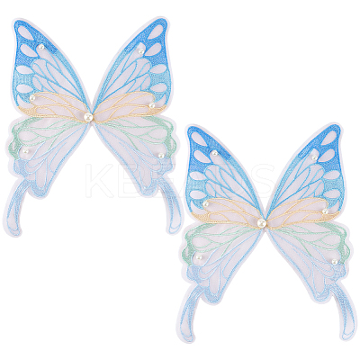 Ppolyester & Resin Thread Iron on/Sew On Patches PATC-WH20007-06B-1